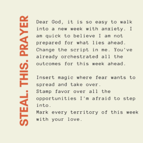 Prayer for the Week