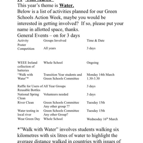Green Schools Action Week