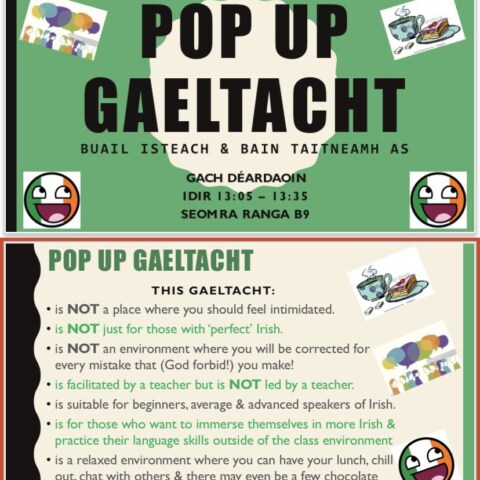 6th Year PopUp Gaeltacht