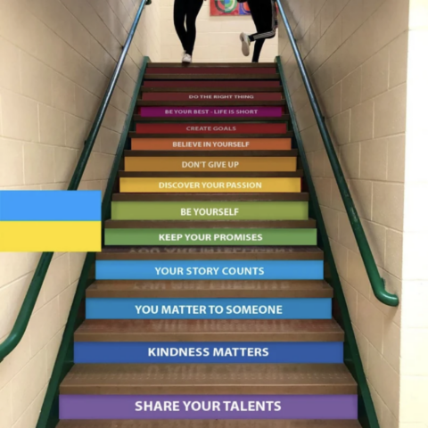 QuotesSaying for our new School Stairs